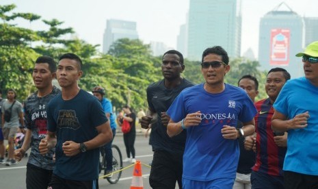 Ahok dan Sandi Uno Meriahkan Pancasakti Run 2025
