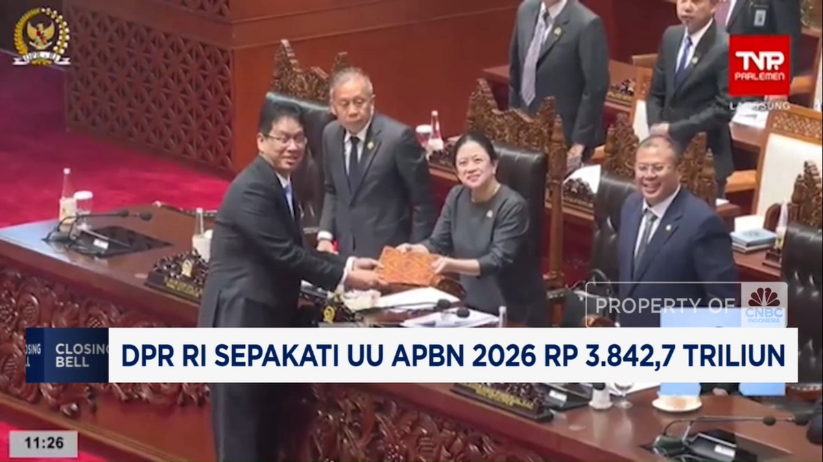Video: DPR RI Sepakati UU APBN 2026 Rp 3.842,7 Triliun