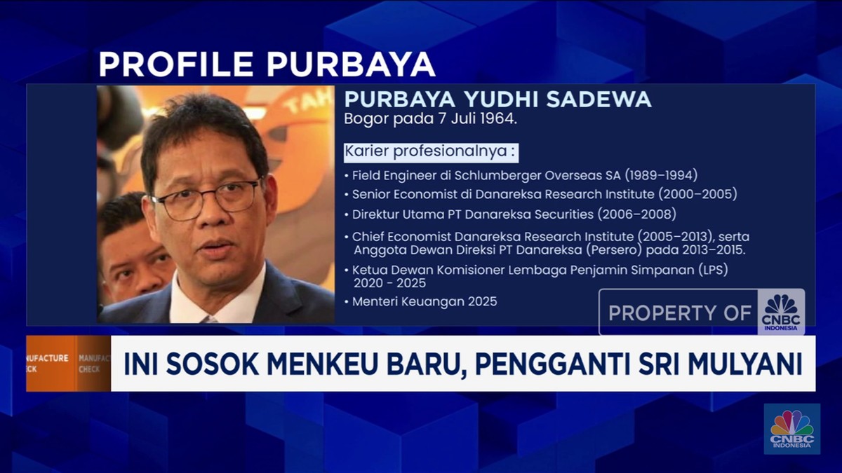 Video: Profil Purbaya Yudhi Sadewa, Menkeu Baru Pengganti Sri Mulyani