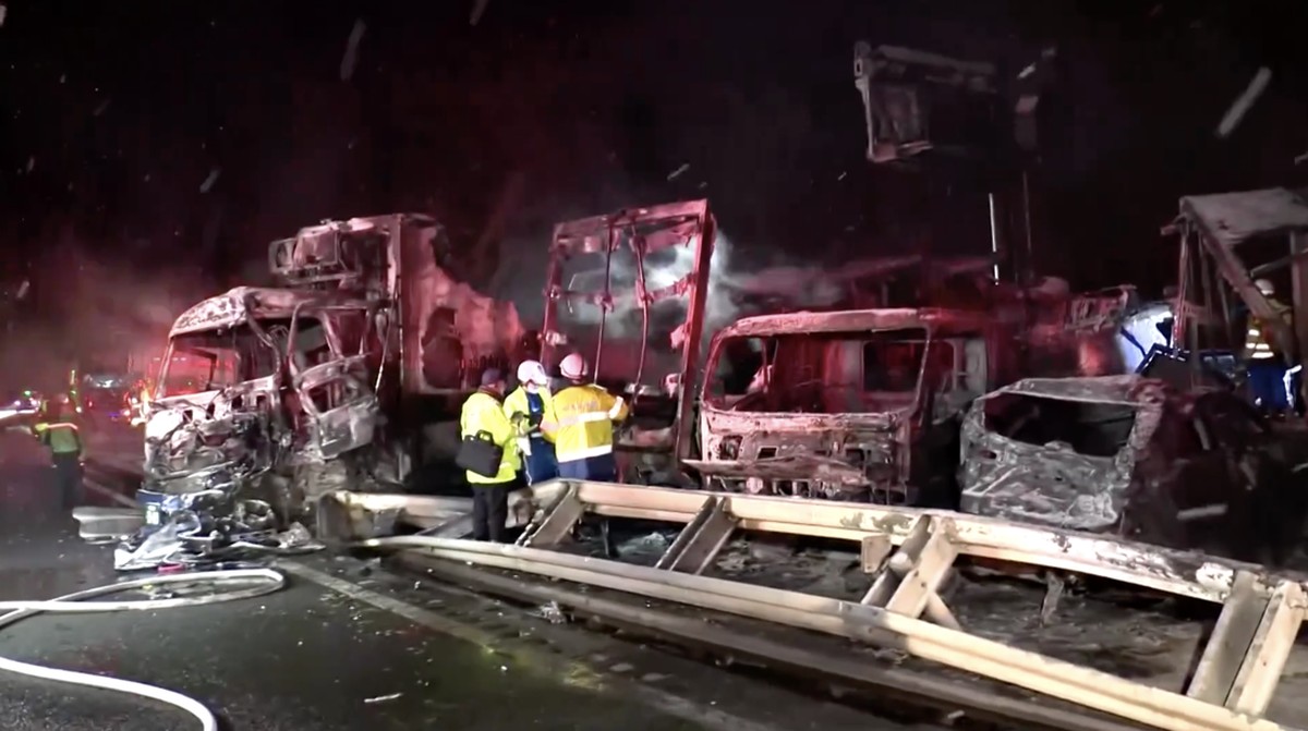 Potret Horor Tabrakan Beruntun 56 Kendaraan di Jepang, 2 Tewas