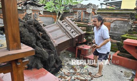 35 Rumah di Denpasar Rusak Diterjang Angin Puting Beliung