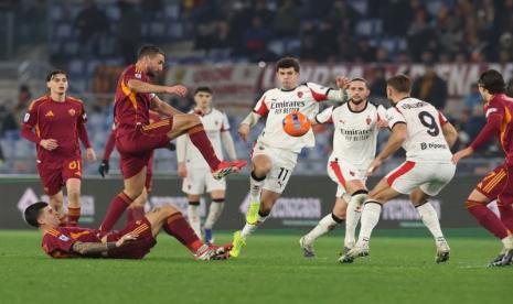 Penalti Pellegrini Selamatkan AS Roma dari Kekalahan Kontra AC Milan