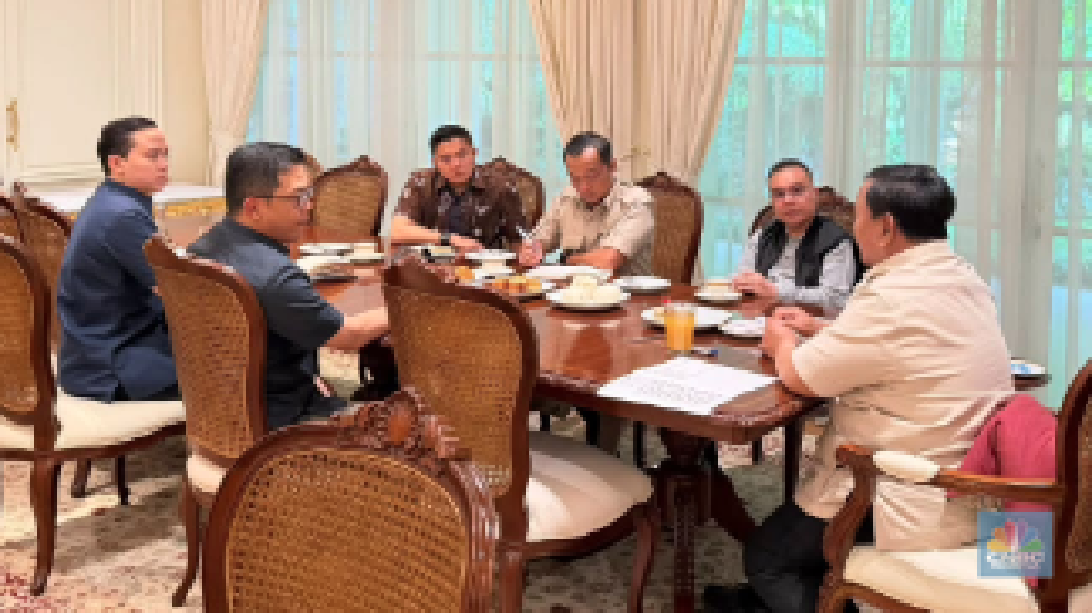 Prabowo Rapat Bareng Dasco, Prasetyo, Sugiono dan Teddy Jumat Sore-Malam