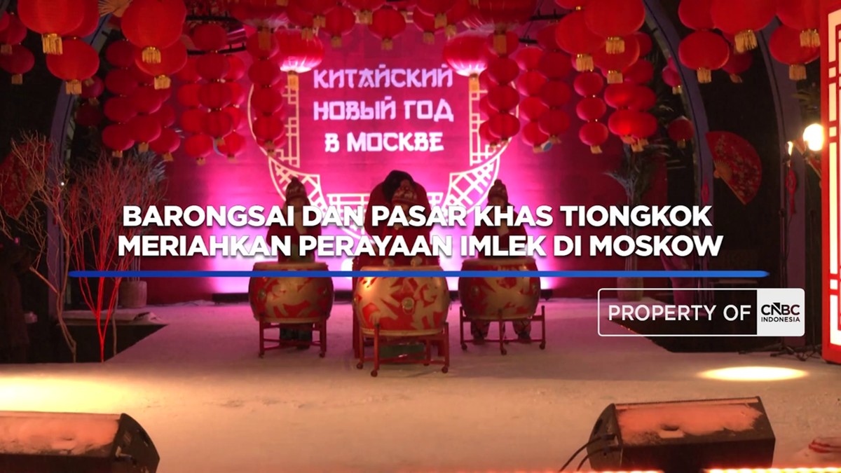 Barongsai dan Pasar Khas Tiongkok Meriahkan Perayaan Imlek di Moskow