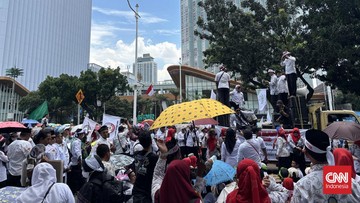 Demo Guru Madrasah di Depan Gedung DPR, 1.600 Aparat Diterjunkan