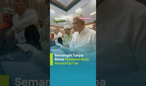 Semangat Tunanetra Membaca Alqura Braille saat Ramadhan