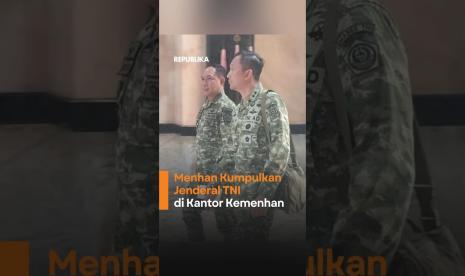 Menhan Kumpulkan Jenderal TNI di Kantor Kemenhan