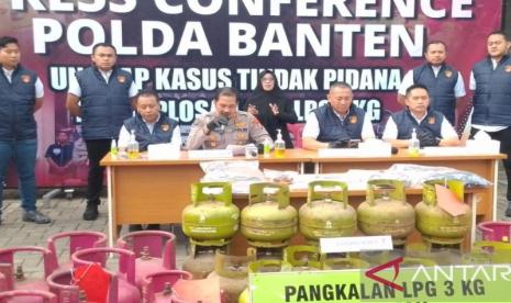 Polda Banten Ungkap Kasus Pengoplosan LPG Subsidi di Lebak