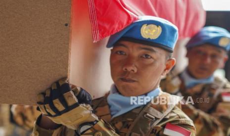 Unifil Gelar Upacara Penghormatan di Beirut Lepas Tiga Personel TNI Gugur