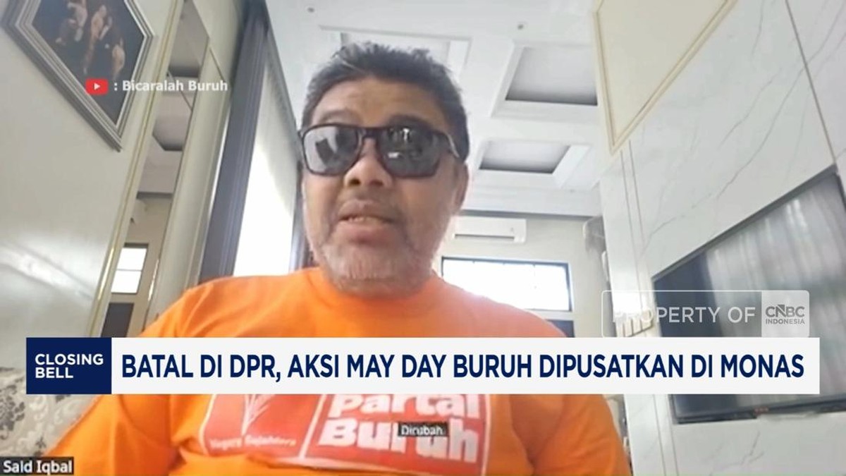 Video: Batal di DPR, Aksi May Day Buruh Dipusatkan di Monas
