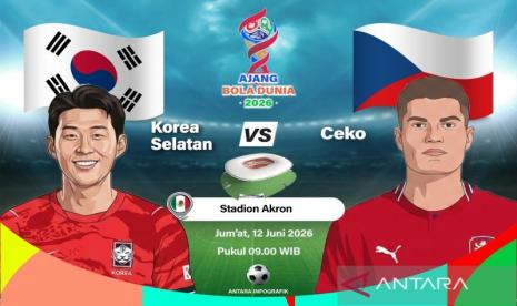 Hasil Piala Dunia 2026: Ceko Ditahan Imbang Afrika Selatan 1-1