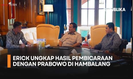 Bertemu Prabowo di Hambalang Erick Bahas Masa Depan Olahraga Indonesia