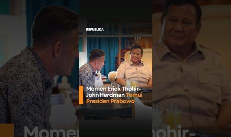 Momen Erick ThohirJohn Herdman Temui Presiden Prabowo