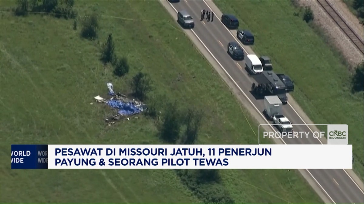 Video: Pesawat di Missouri Jatuh, 12 Orang Tewas