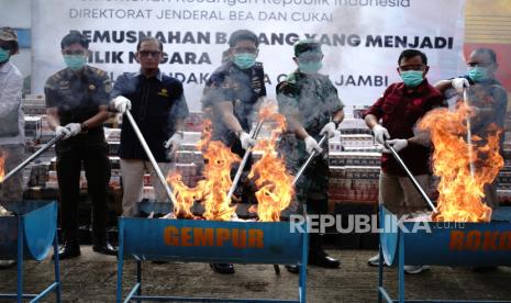 Bea Cukai Jambi Musnahkan Barang Ilegal Hasil 115 Penindakan, Nilainya Rp 3,6 Miliar