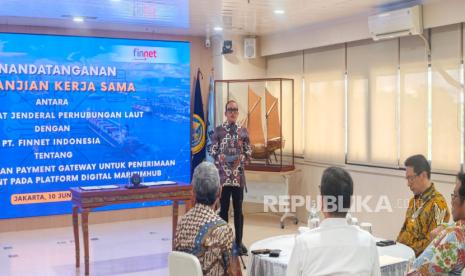 Kerja Sama Digitalisasi Pembayaran pada Platform MaritimHub Diresmikan