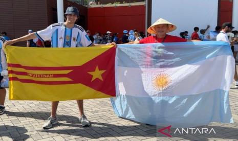 Pesona Messi Lintasi Batas Negara, Suporter Vietnam dan Meksiko Padati Atlanta
