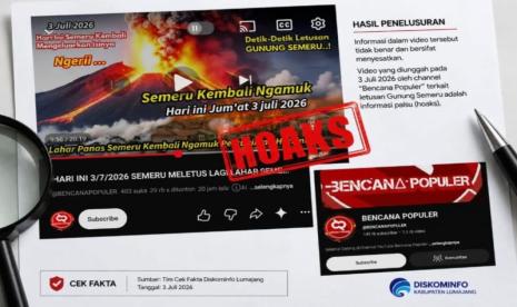 Pemkab Lumajang Tegaskan Video Viral Erupsi Gunung Semeru adalah Hoaks