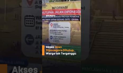 Jalan Diponegoro Bandung Ditutup hingga September Ini Rekayasa Lalu Lintasnya