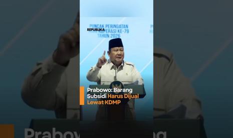 Prabowo Barang Subsidi Harus Dijual Lewat KDMP