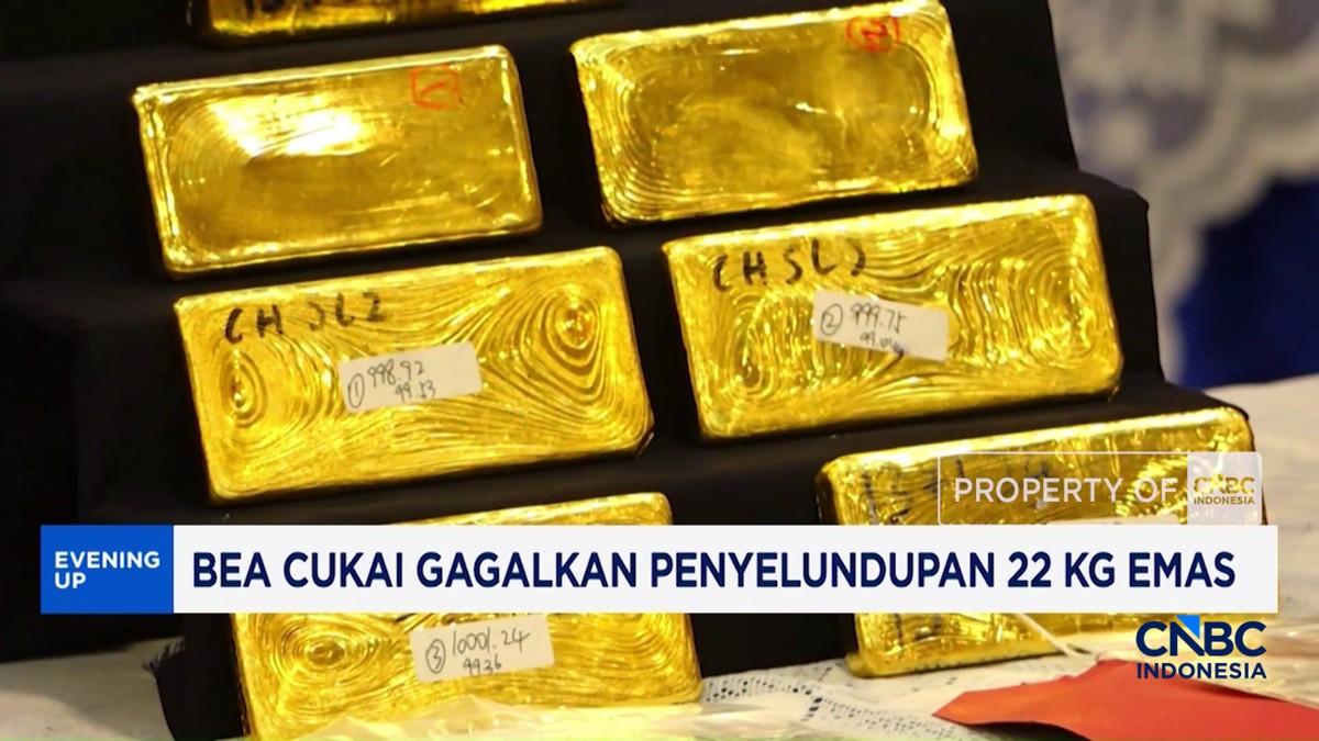 Video: Bea Cukai Gagalkan Penyelundupan 22 Kg Emas