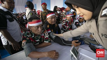 FOTO: Sembako dan Cek Kesehatan Gratis di Apel Kebangsaan Jaga Jakarta