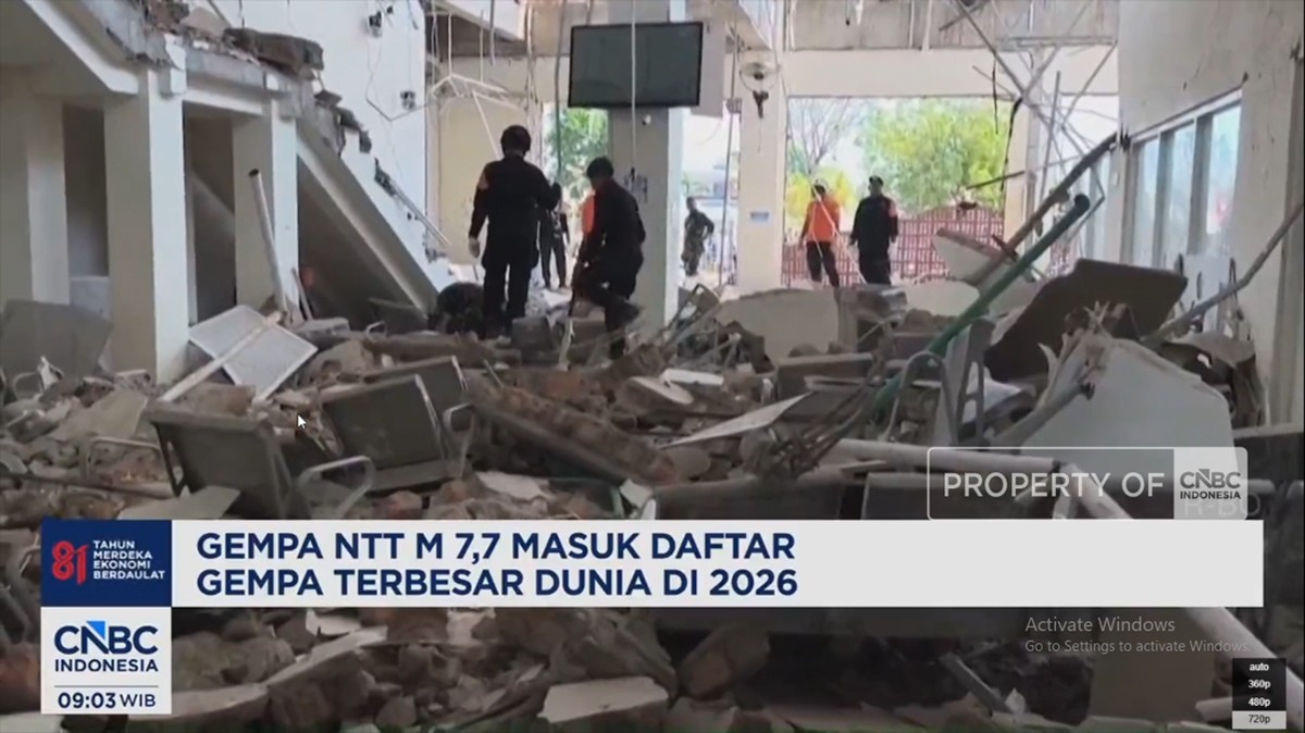 Video: Gempa NTT M 7,7 Masuk Daftar Gempa Terbesar Dunia di 2026