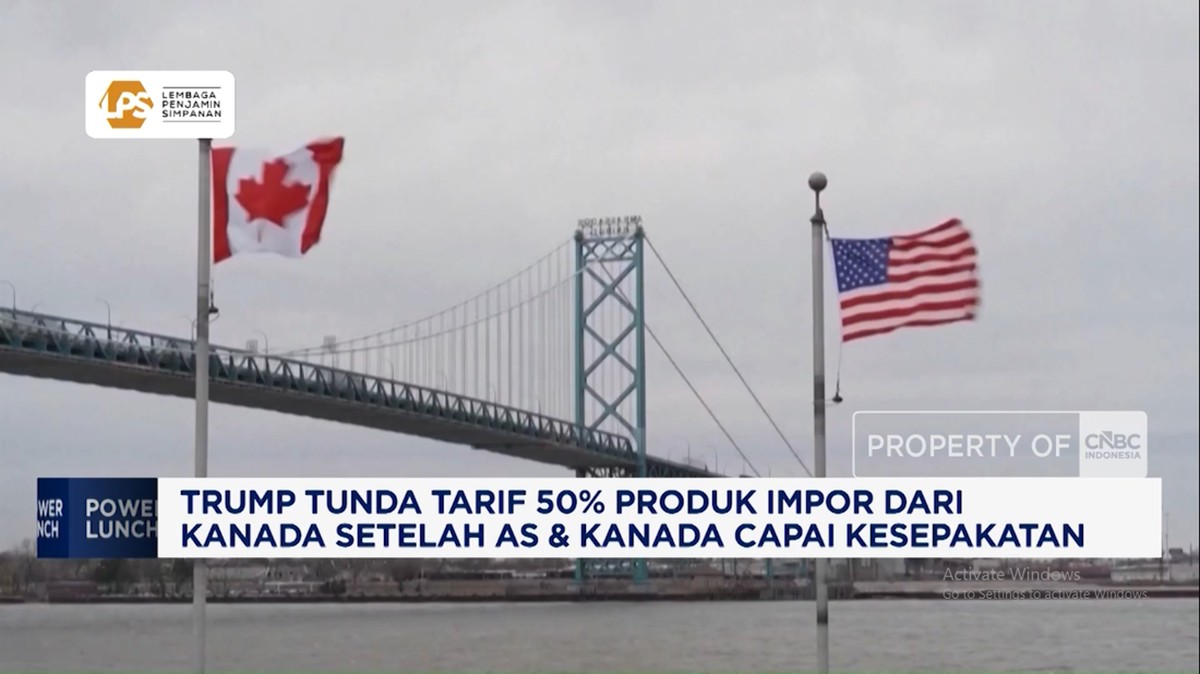Video: Trump Tunda Tarif 50% Produk Impor dari Kanada