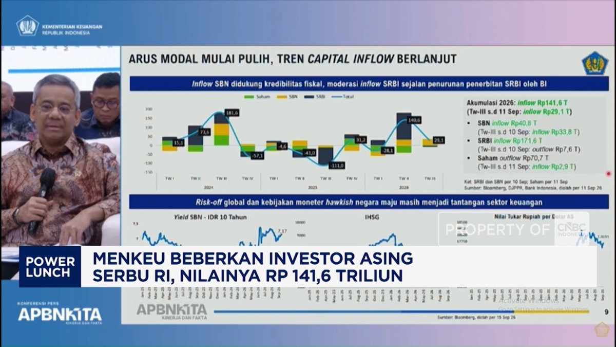 Video: Menkeu Beberkan Investor Asing Serbu RI, Nilainya Rp 141,6 T