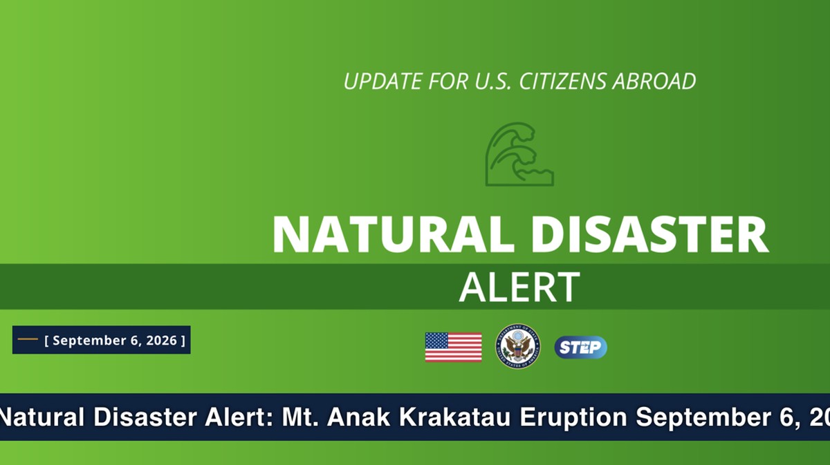Anak Krakatau Erupsi, Amerika-Malaysia Warning Warganya