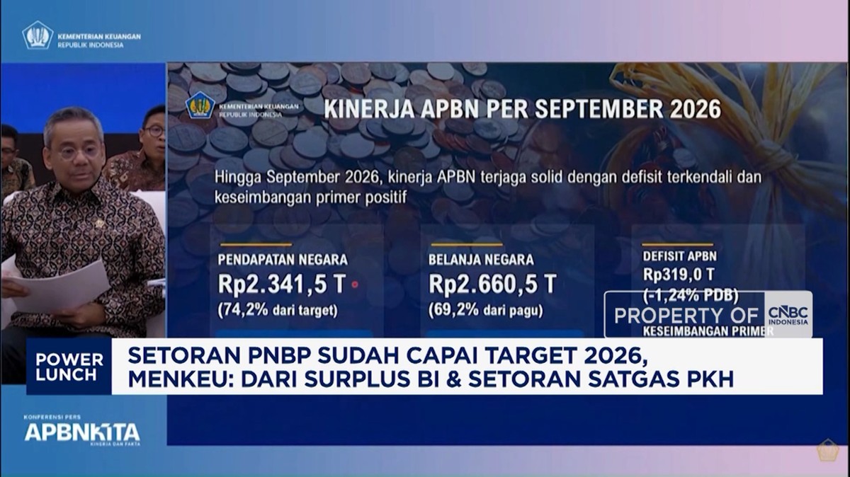 Setoran PNBP Capai Target 2026, Menkeu:Surplus BI dan Setoran Satgas PKH